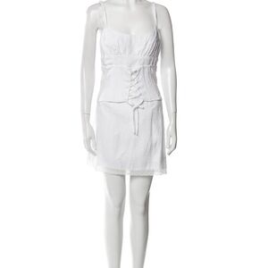 Reformation Ivory Textured Dress